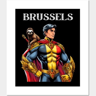 Brussels 70s Fantasy Comic Book Belgian Superhero Posters and Art